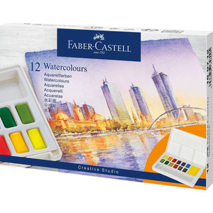 Aguarelas Faber-Castell Goldfaber — conjuntos — 12 cores