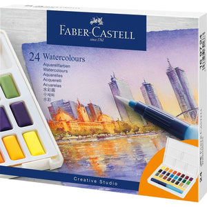 Aguarelas Faber-Castell Goldfaber — conjuntos — 24 cores