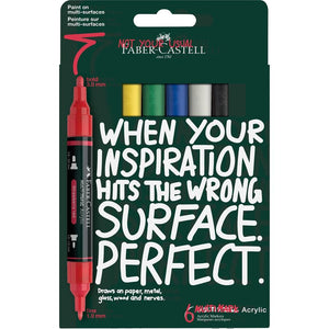 Marcadores acrílicos Faber-Castell Multimark — conjuntos — Basic — 6