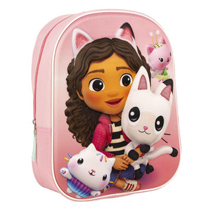 Mochila Infantil 3d Gabby´S Dollhouse - Papelaria Encantada