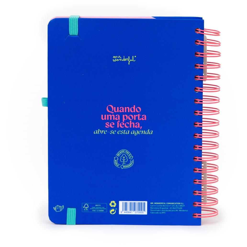 Agenda Wonder 2026 Diária - Quando uma porta se fecha, abre-se esta agenda Mr Wonderful