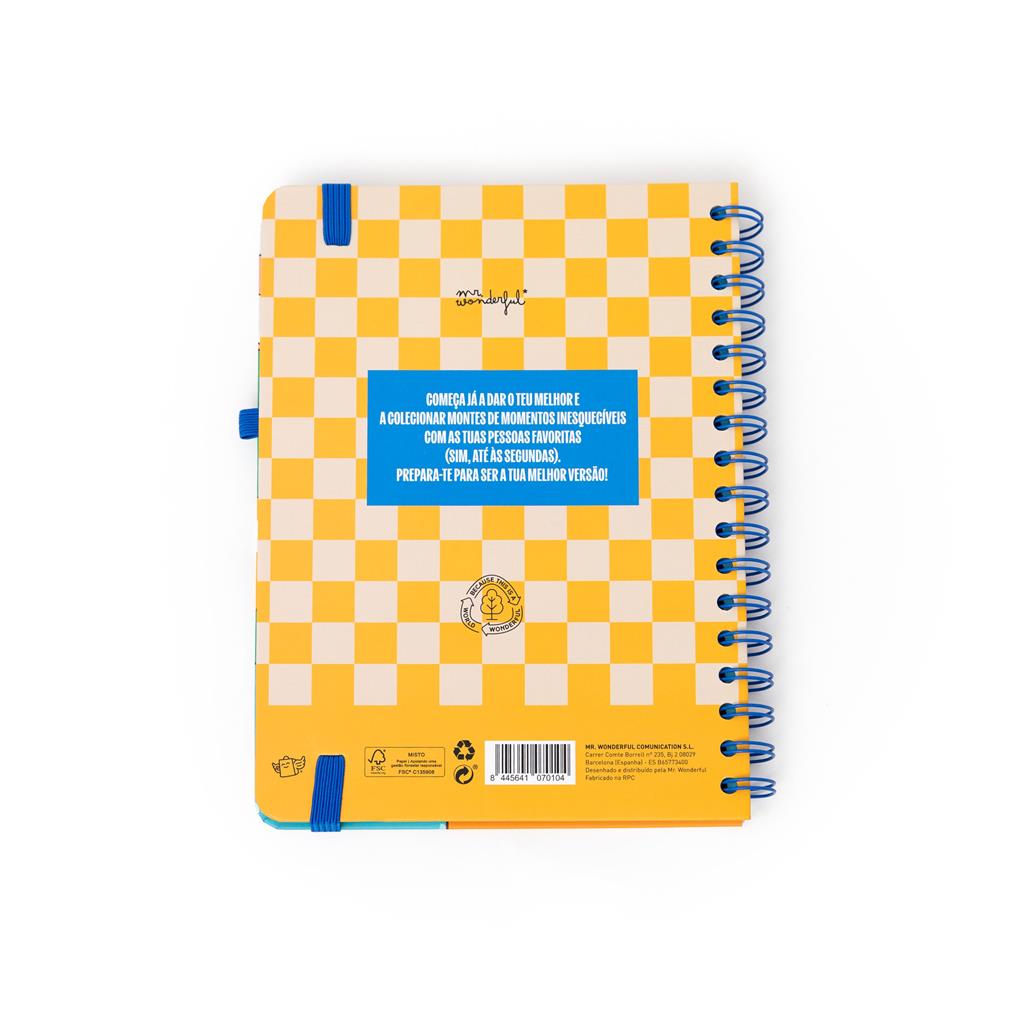 Agenda Wonder 2026 Semanal - Planos random Mr Wonderful