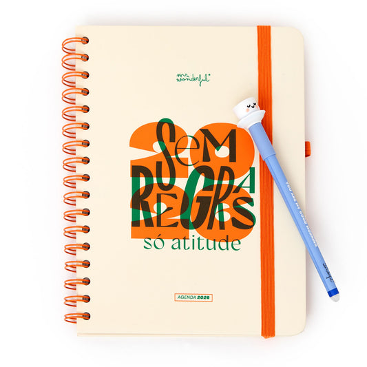 Agenda Office 2026 Semanal - Sem regras, só atitude Mr Wonderful