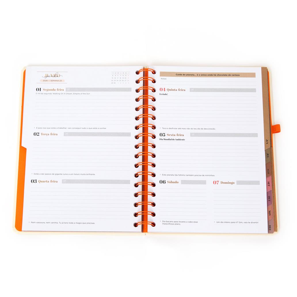 Agenda Office 2026 Semanal - Sem regras, só atitude Mr Wonderful