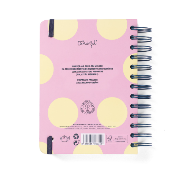 Agenda Wonder 2025-26 Diária Pequena - Grande dia à vista - Mr.Wonderful