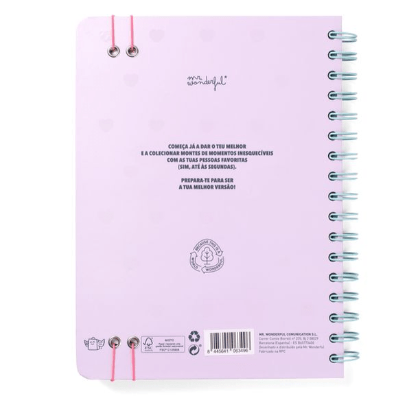 Agenda Wonder 2025-26 Semanal - Algo mágico espera por mim - Mr.Wonderful