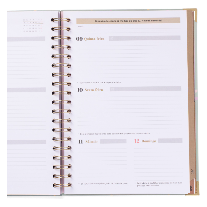 Agenda Wonder 2025-26 Semanal Grande - Vou deixar-me surpreender - Mr.Wonderful