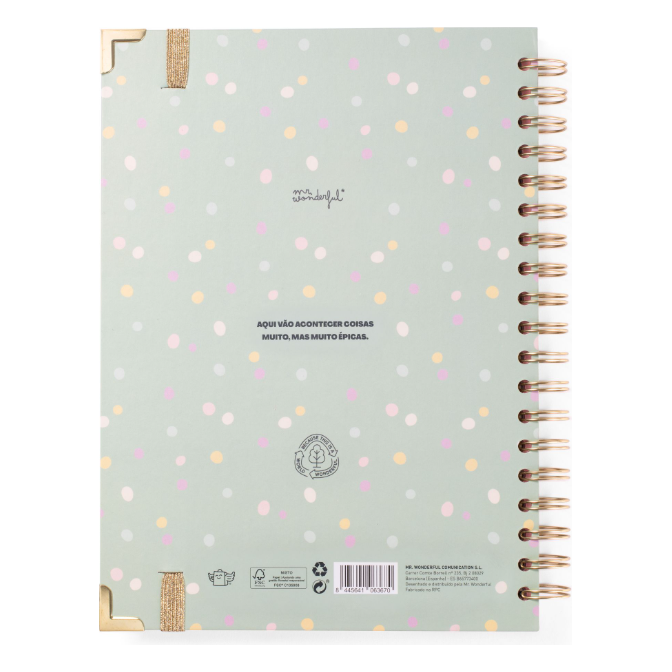 Agenda Wonder 2025-26 Semanal Grande - Vou deixar-me surpreender - Mr.Wonderful