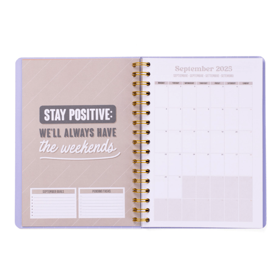 Agenda Wonder 2025-26 Semanal - Effort+ Action = Sucess - Mr.Wonderful