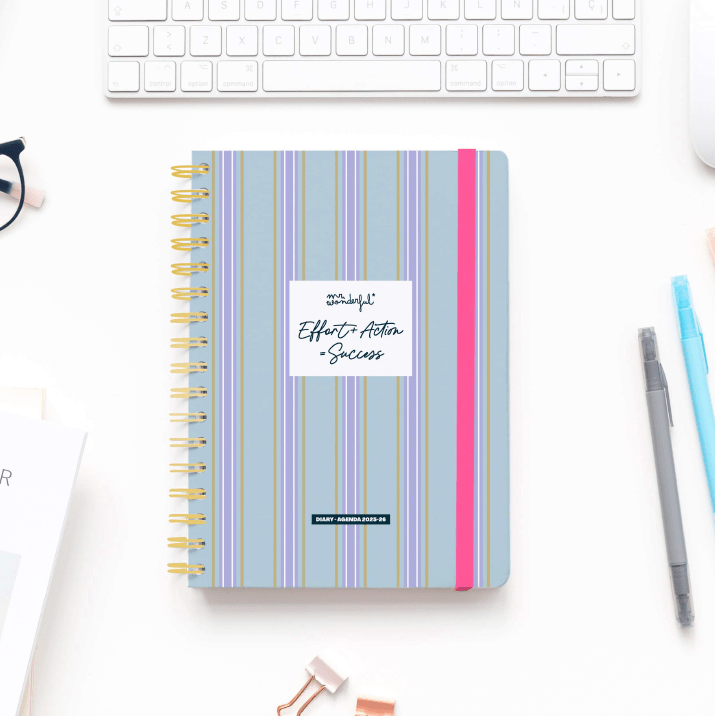 Agenda Wonder 2025-26 Semanal - Effort+ Action = Sucess - Mr.Wonderful