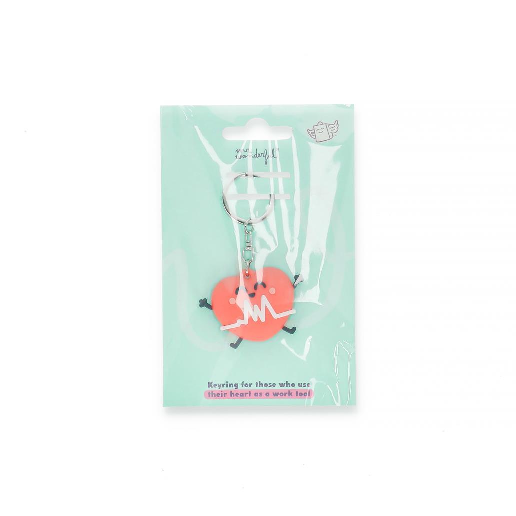 Porta-Chaves Coração - Eletrocardiograma - Mr. Wonderful - Saúde