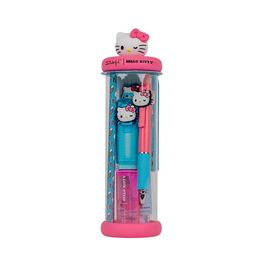 Kit de Escrita com Estojo Charm - Hello Kitty - Mr. Wonderful