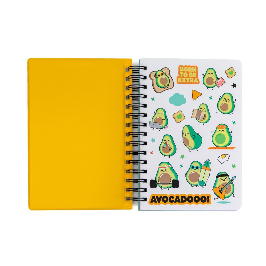 Caderno A5 Squishy Abacate - Too fresh to care - Mr. Wonderful