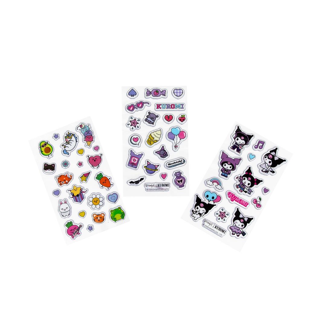 Autocolantes com Glitter - Kuromi - Mr. Wonderful