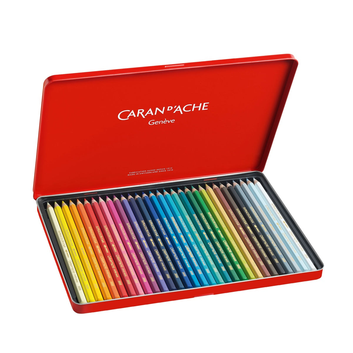 Lápis de cor aguarelável Caran d'Ache Supracolor Aquarelle 30 cores
