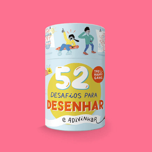 52 Desafios para Desenhar e Adivinhar - The Happy Gang - Papelaria Encantada