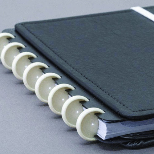 Discos e elástico M transparente para caderno inteligente