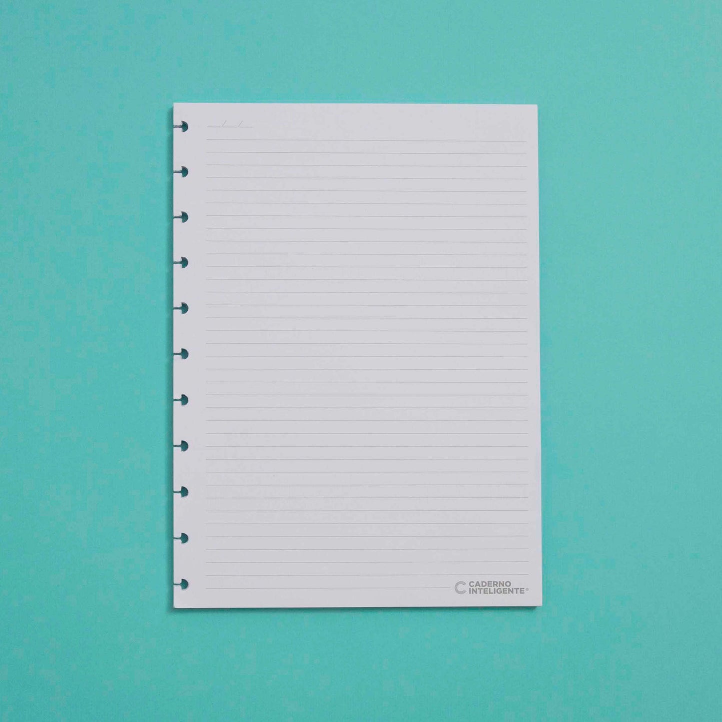 Folhas pautadas brancas Grande 90g para Caderno Inteligente