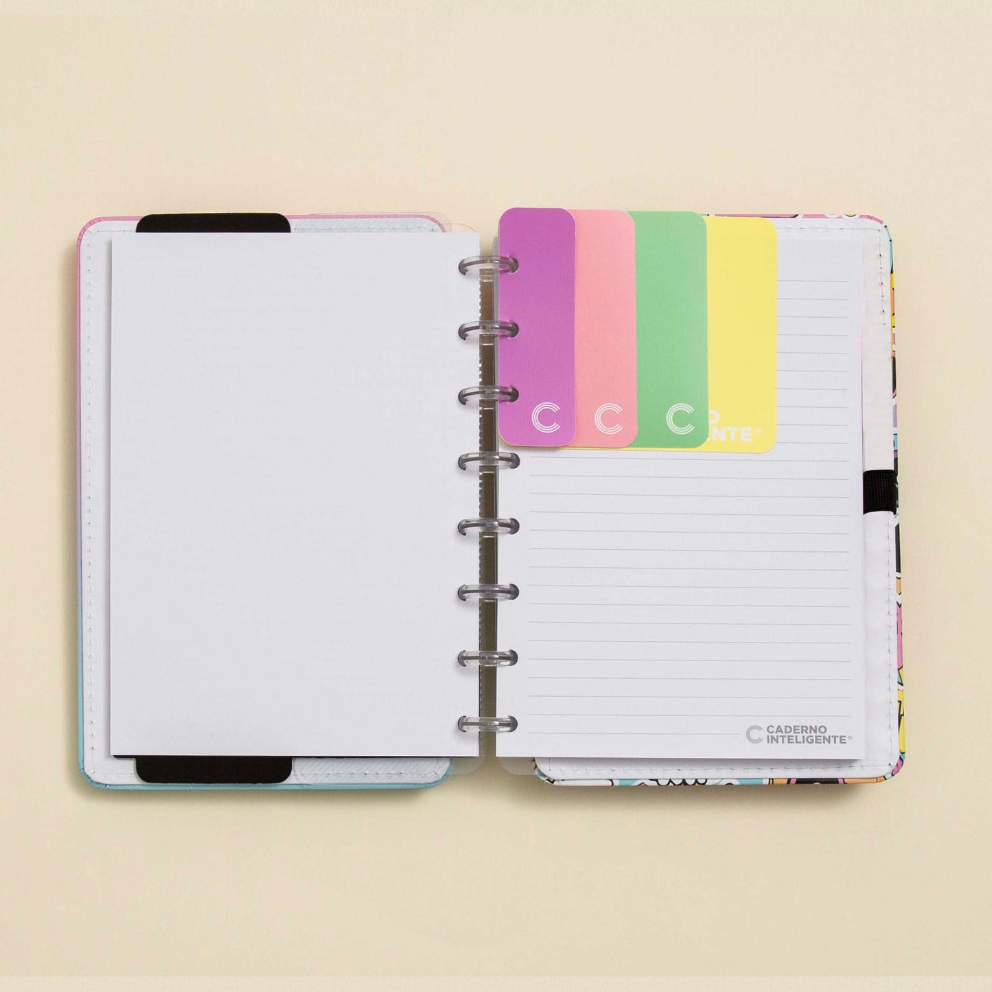 Marcador de página caderno inteligente