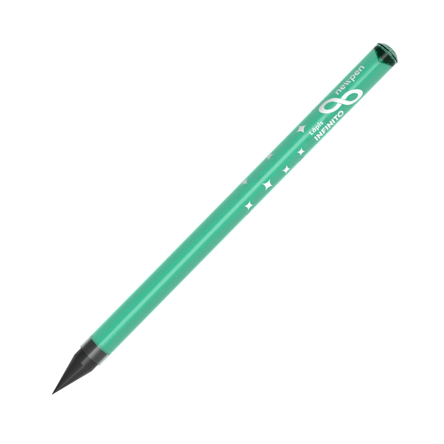 Lápis Infinito corpo e Diamante Verde Newpen