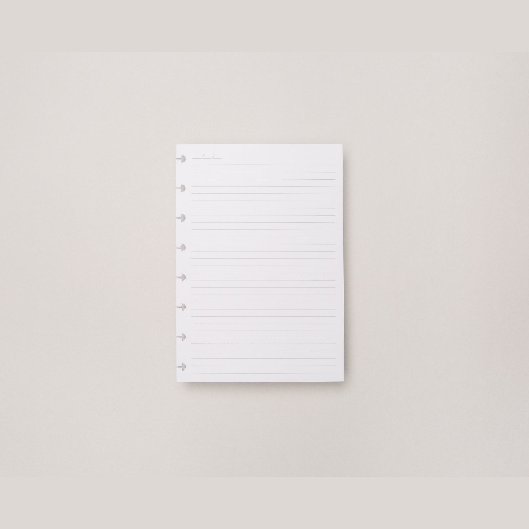 Folhas linhas brancas pautado A5 120g para Caderno Inteligente