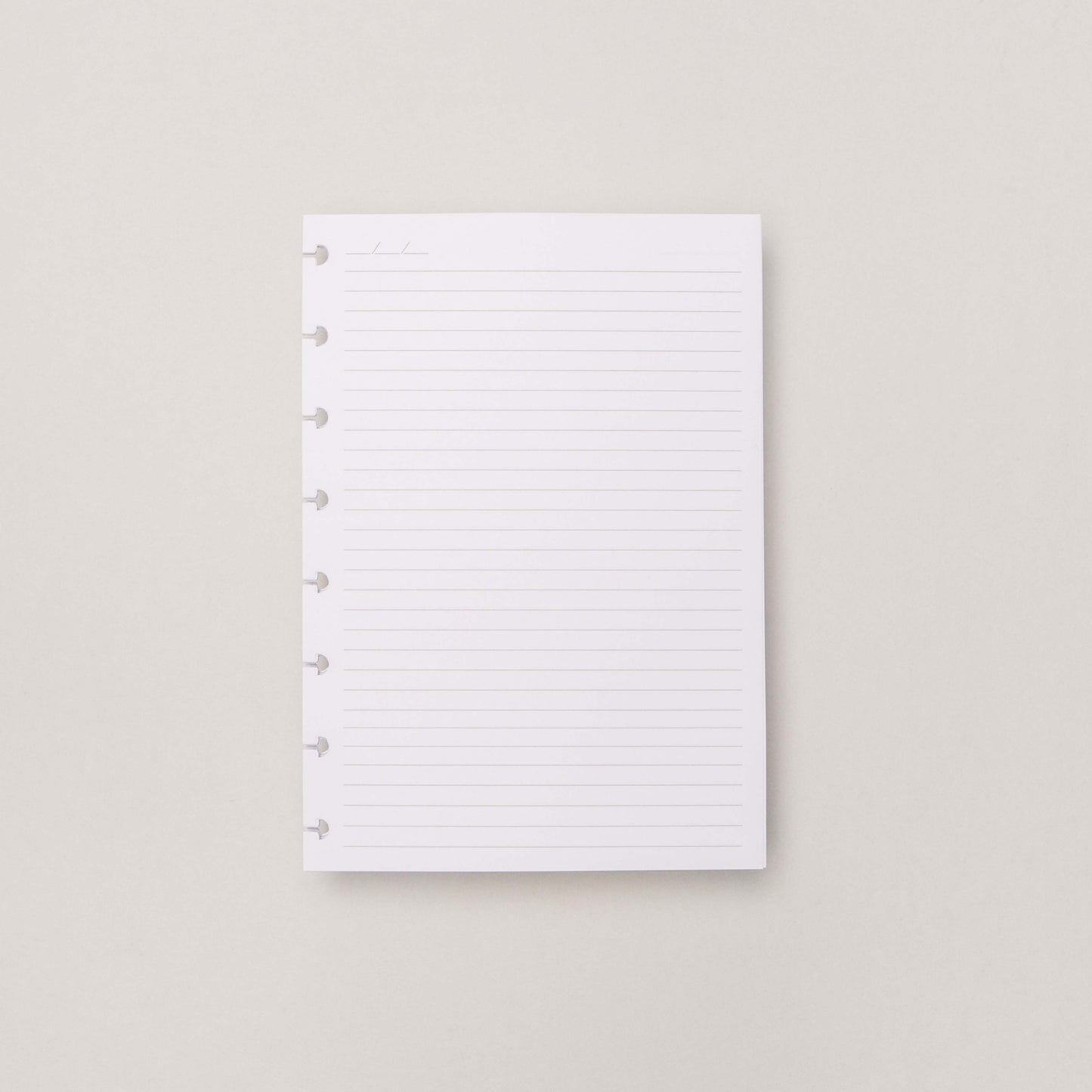 Folhas linhas brancas pautado A5 120g para Caderno Inteligente