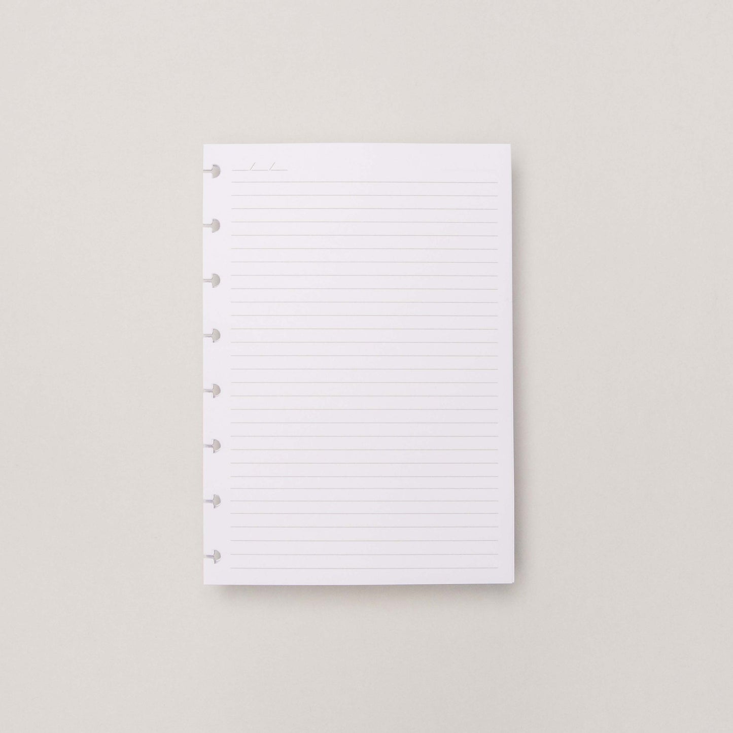 Folhas linhas brancas pautado A5 120g para Caderno Inteligente