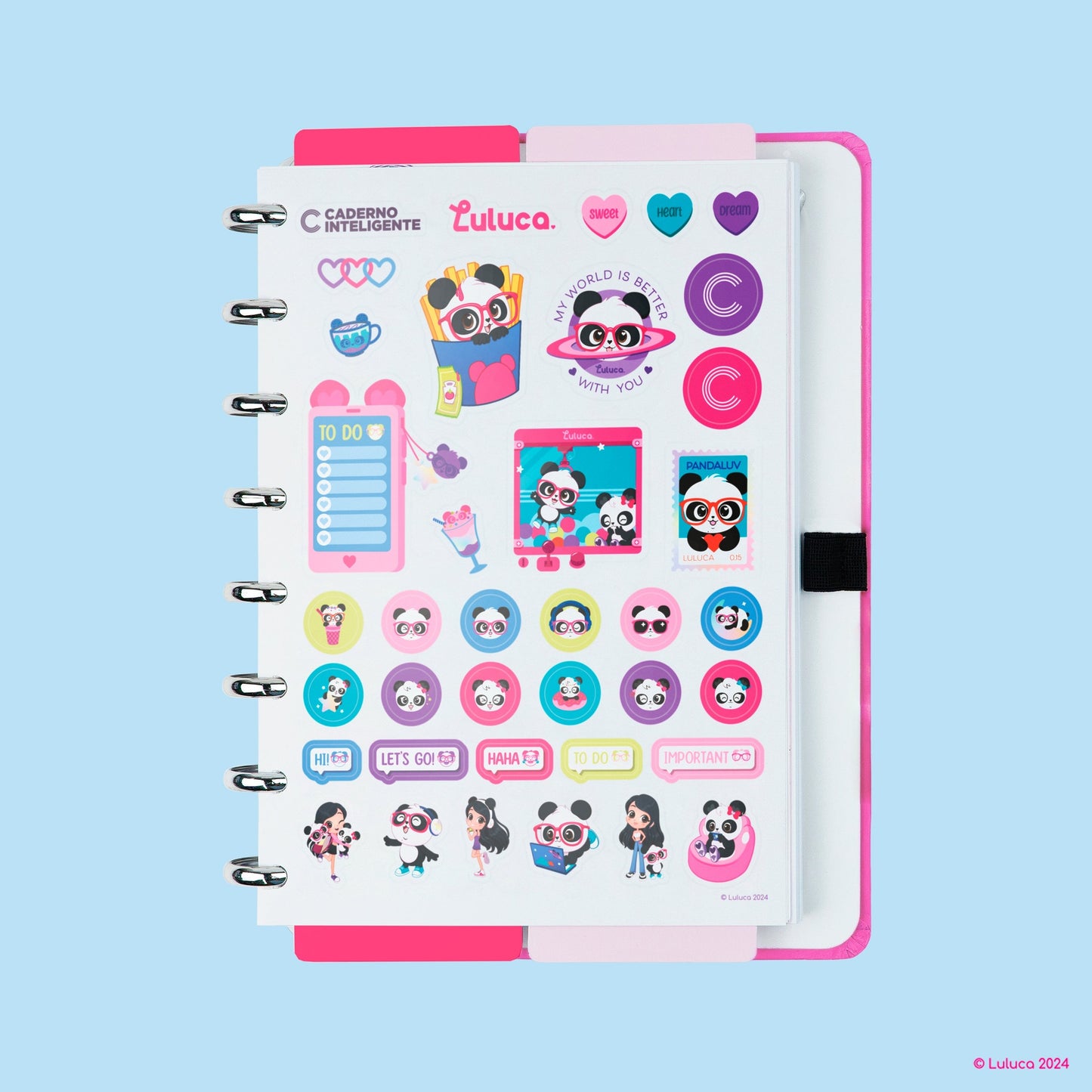 Caderno Inteligente Pandalu Glow by Luluca A5