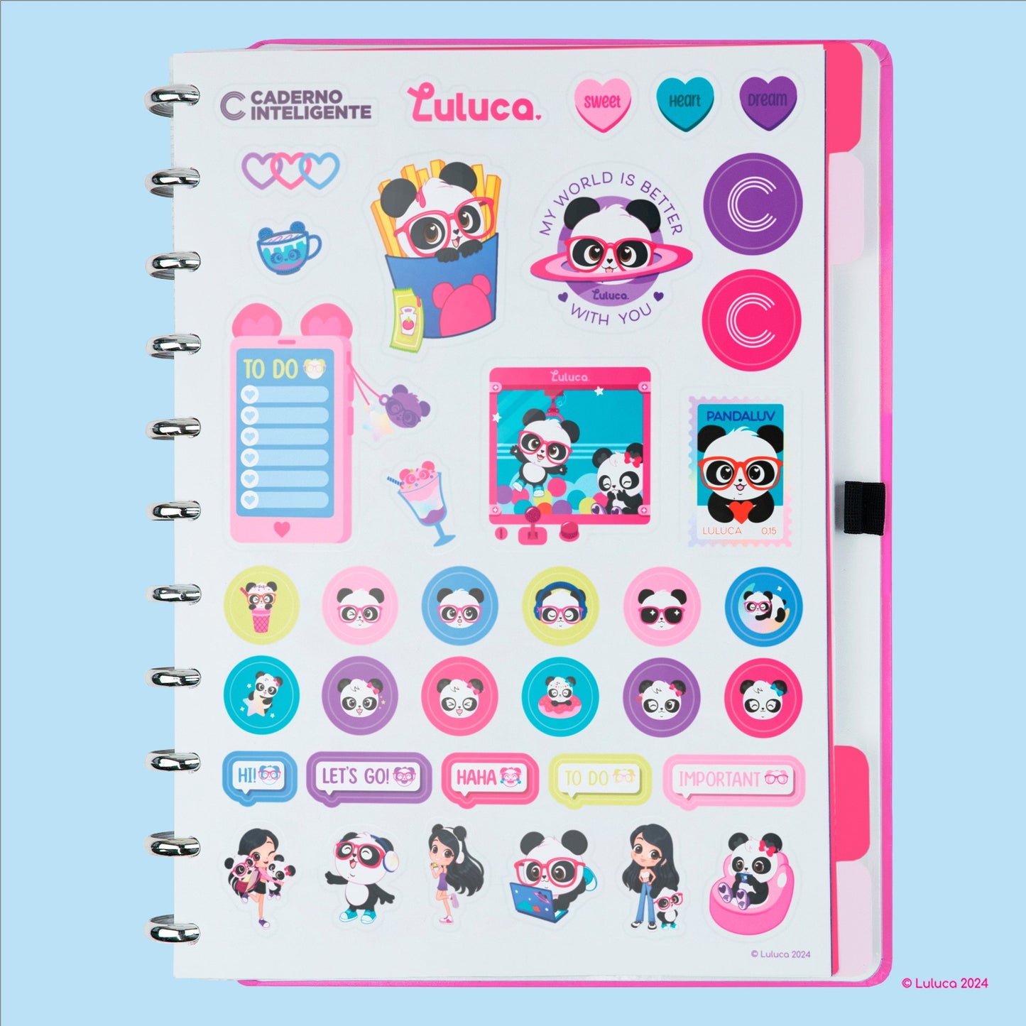 Caderno Inteligente Grande Glow by Luluca