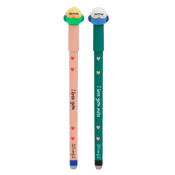 Conjunto 2 canetas apagáveis Bo-Bo - I love you more - Mr.Wonderful