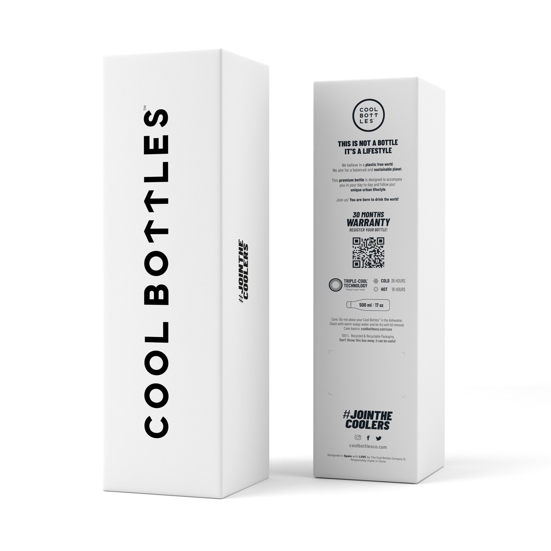 Garrafa térmica Cool Bottles Pastel Pink 500ML