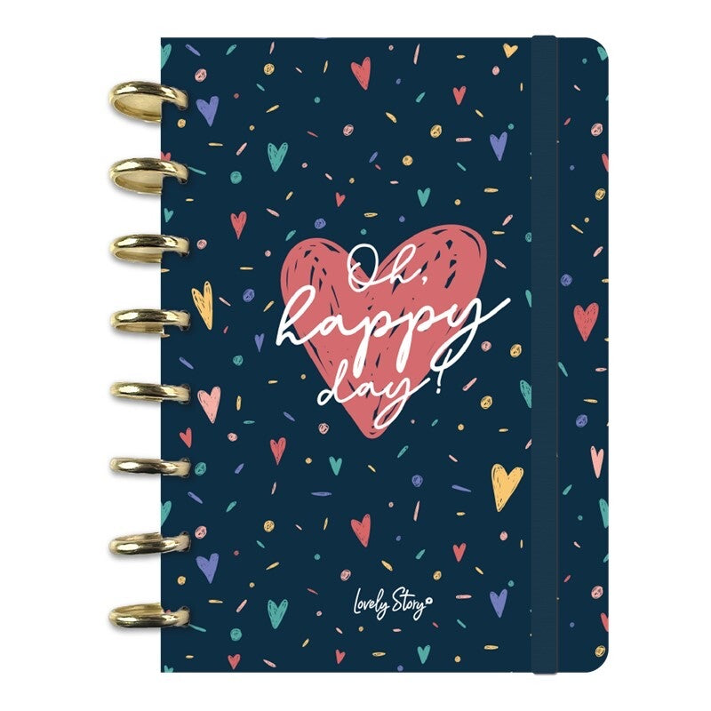 Caderno Inteligente A5 - Oh, Happy day - Hearts