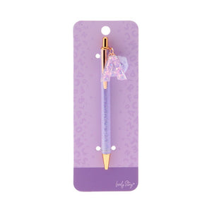 Caneta com letra Lovely Story — Roxo / A