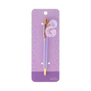 Caneta com letra Lovely Story — Roxo / G