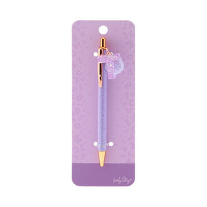 Caneta com letra Lovely Story — Roxo / T