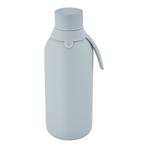Garrafa térmica com interior cerâmico Áurea – Lisa – 500 ml · Cinzento