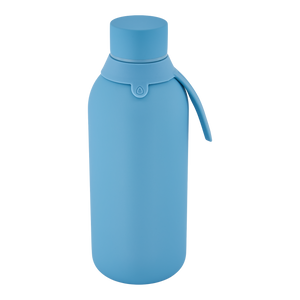 Garrafa térmica com interior cerâmico Áurea – Lisa – 500 ml · Azul petróleo