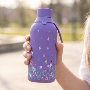 Garrafa térmica com interior cerâmico Áurea – Sweet Breeze – 500 ml · Roxo