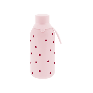 Garrafa térmica com interior cerâmico Áurea – Petite Dots – 500 ml · Rosa