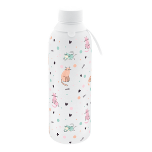 Garrafa térmica com interior cerâmico Áurea – Dot & Meow – 750 ml · Branco gelo