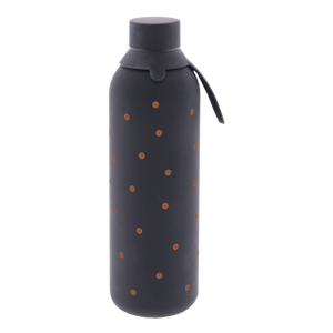 Garrafa térmica com interior cerâmico Áurea – Petite Dots – 750 ml · Preto
