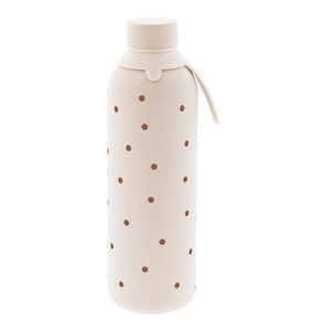Garrafa térmica com interior cerâmico Áurea – Petite Dots – 750 ml · Areia