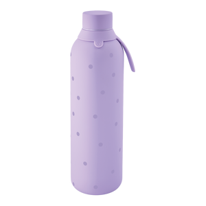 Garrafa térmica com interior cerâmico Áurea – Pastel Dots – 750 ml · Lilás