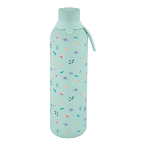 Garrafa térmica com interior cerâmico Áurea – Little Bloom – 750 ml · Menta