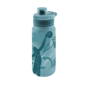 Garrafa térmica Sport 750 ml Áurea – Basket Zone – Verde esmeralda