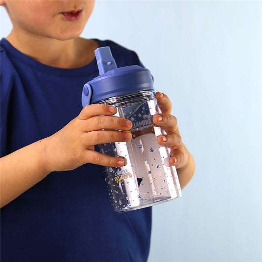 Garrafa de plástico 330ml Aurea kids - Urso
