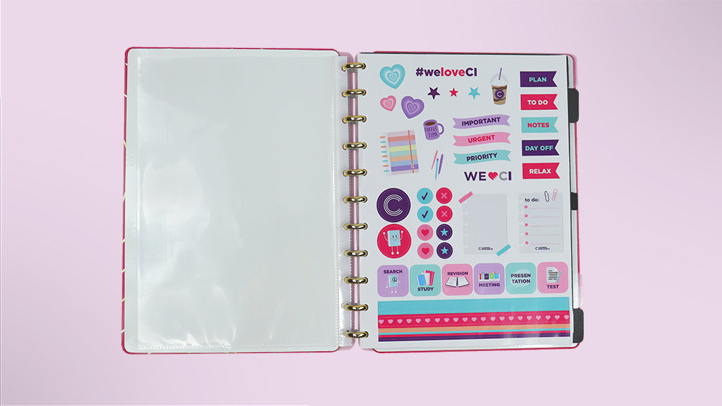 Caderno Inteligente Golden Love Grande