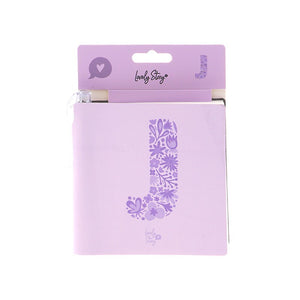 Caderno com letra e caneta Lovely Story — Roxo / J