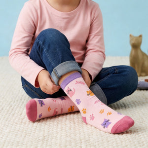 Meias Infantis Lovely Story Cool Cats – 24–29 – fotografia 3