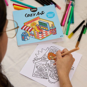Livro de Colorir OMY Cozy Art Supermarket - detalhe 2